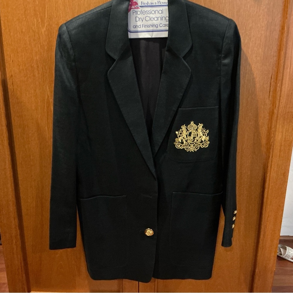 Vintage Premier Designs Navy Blazer Size XS